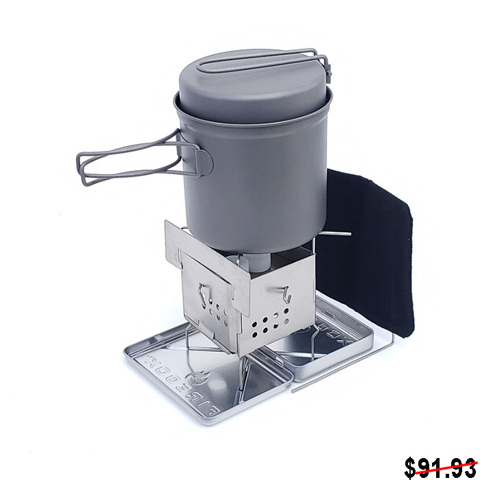 バーベキュー・調理用品 FIREBOX Nano Ti Box Set Firebox Nano Ti Box Set - 宗像山道具店 by GRIPS